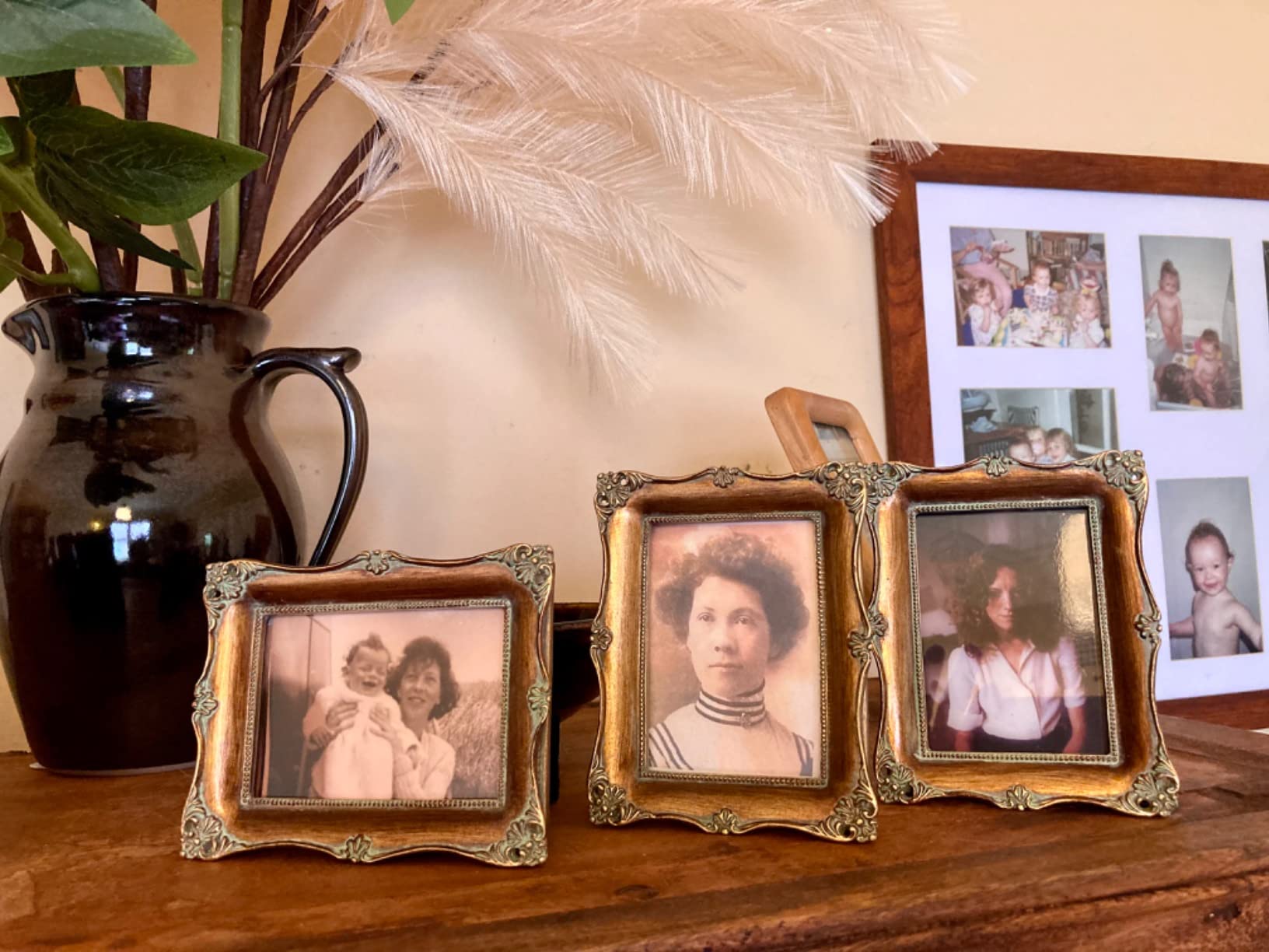 3/mo Finance SIKOO Vintage Picture Frames 2.5x3.5 Oval Picture Frame