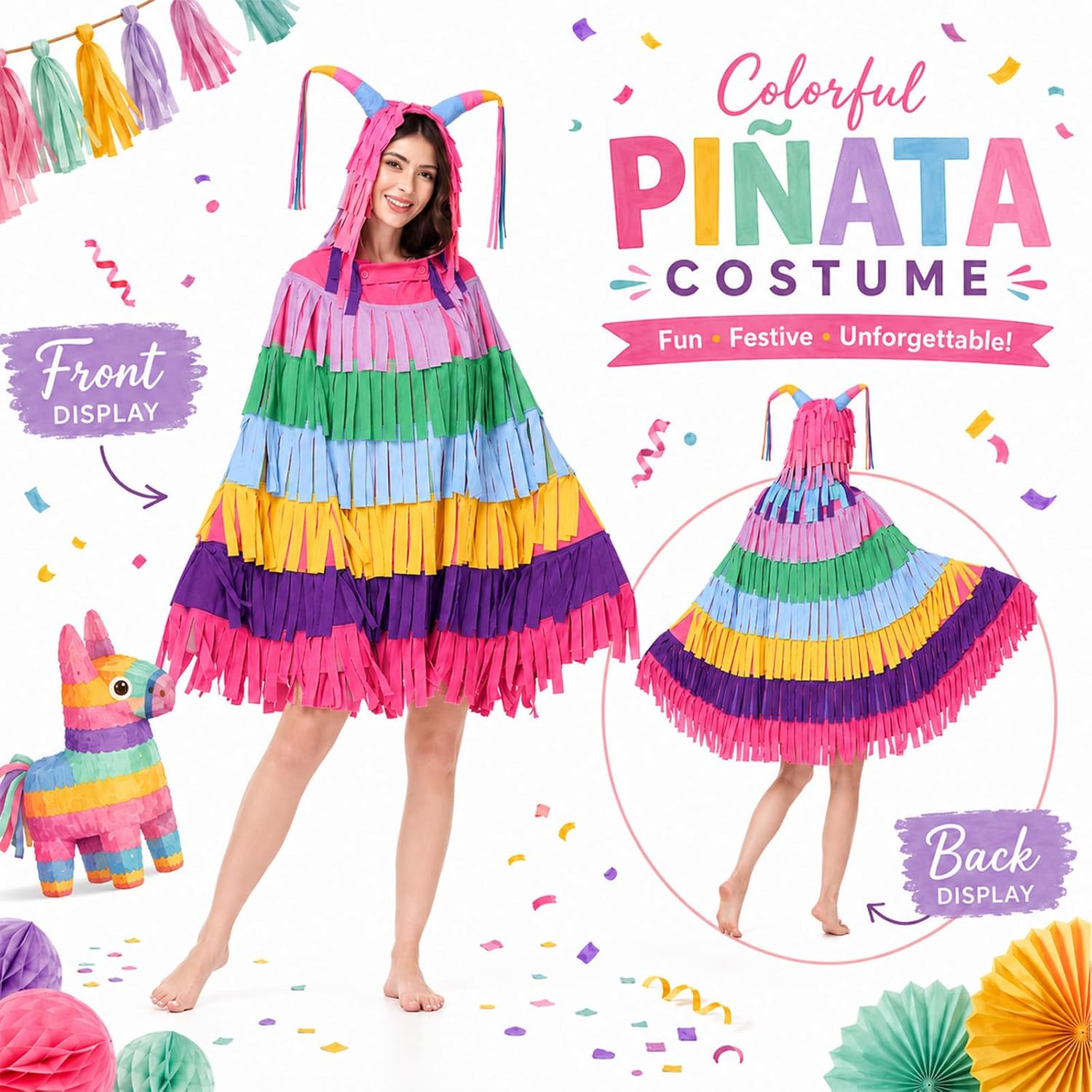 Pinata Costume Women Adult Halloween Costumes Piñata Onesies