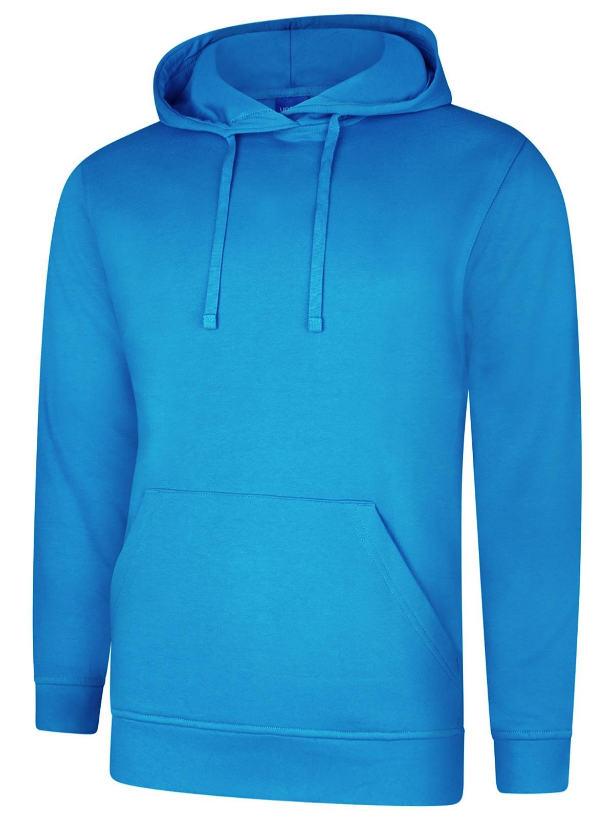 Uneek UC509 - Deluxe Hooded Sweatshirt 280GSM - Reef Blue - XXXL Large - 3XL