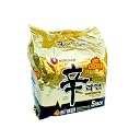 Nongshim Shin Ramyun Spicy Chicken Flavour Noodle Soup Instant Noodles Gourmet Spicy, 21.16 Oz 600 G, 5 Pack gallery image