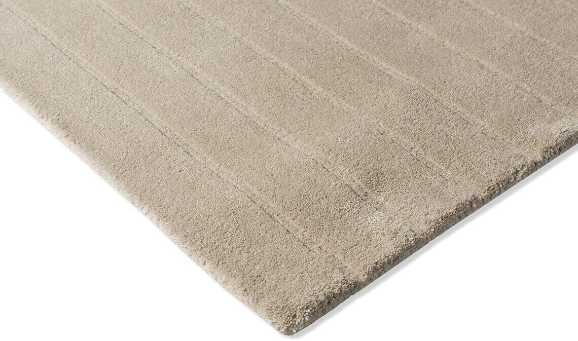 Modern Minimalist Beige Area Rug 8x10 ft | Hand Tufted Contemporary Linear Pattern Carpet