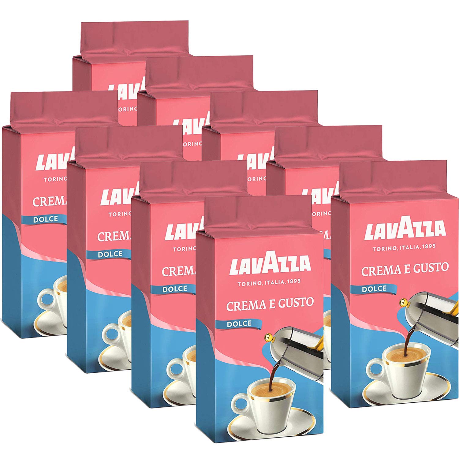 Lavazza Kawa Crema e Gusto Delicato, zmielona kawa fasolowa (9 x 250 g)