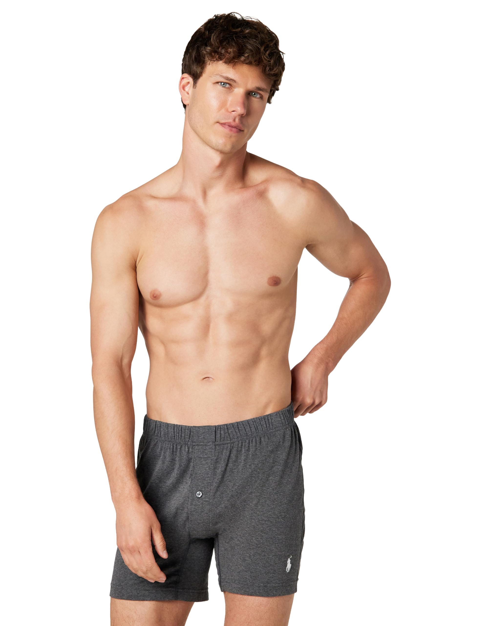 POLO RALPH LAUREN Men's Classic Fit Stretch Support Knit Boxer 3-pack