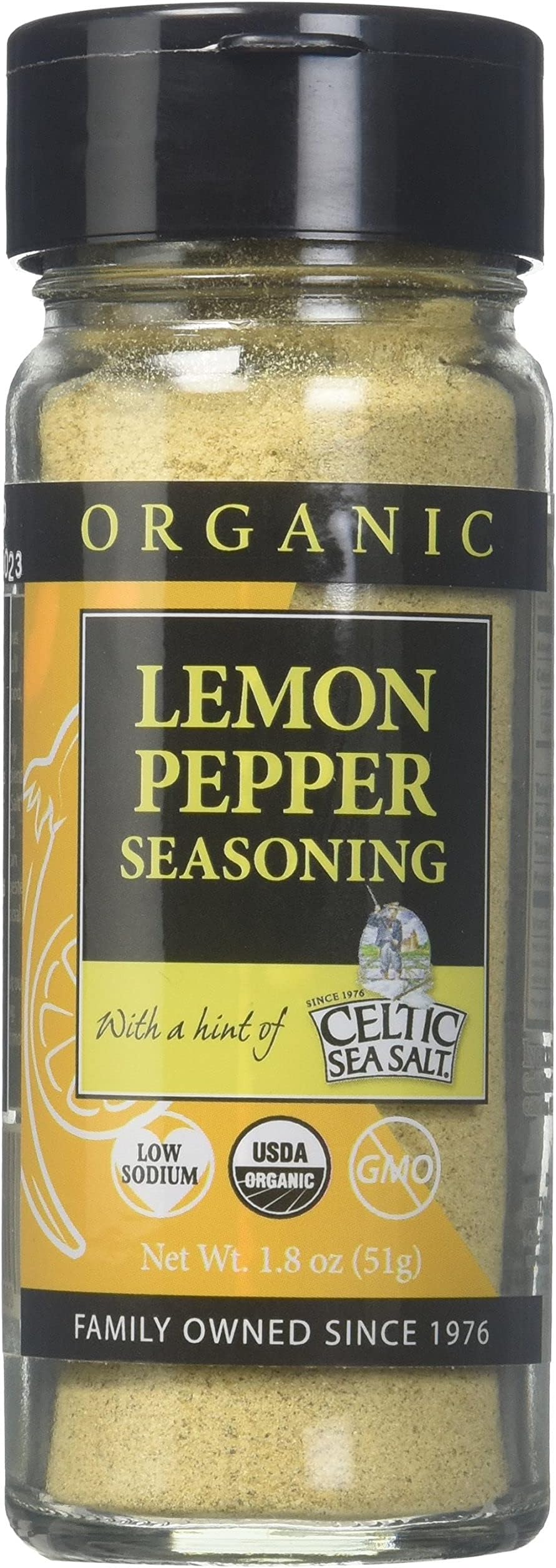 CELTIC SEA SALTOrganic Lemon Pepper Seasoning Shaker (2.2oz)