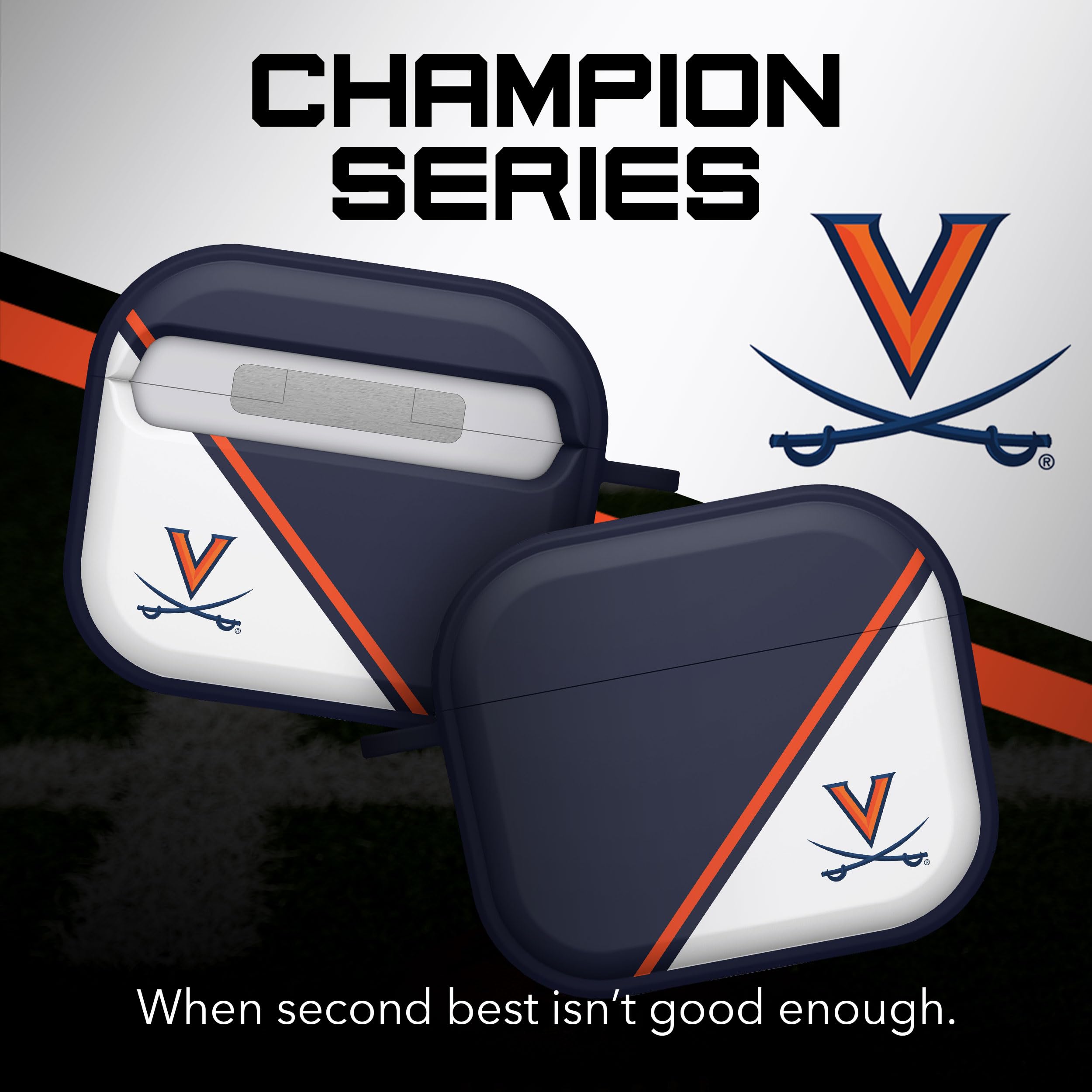 Affinity Bands Virginia Cavaliers Champion Series HDX Case Cover Compatible with Apple AirPods Generation 3