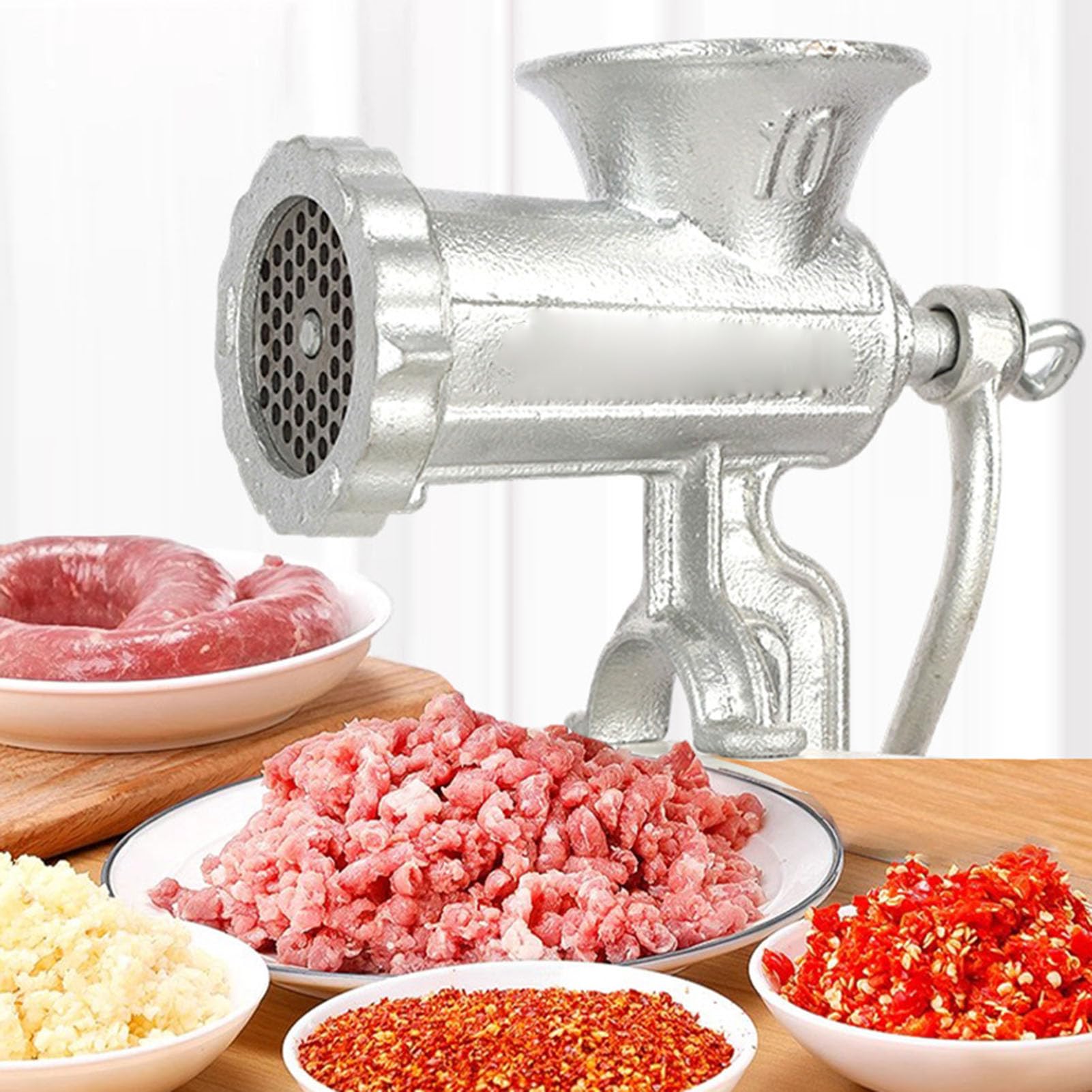 Manuelles Fleischschleife, Tischklemmhalterungswurst -Füllmaschine mit Wurstfüllerkit Zum Hacken von Schweinefleischfleischhuhn