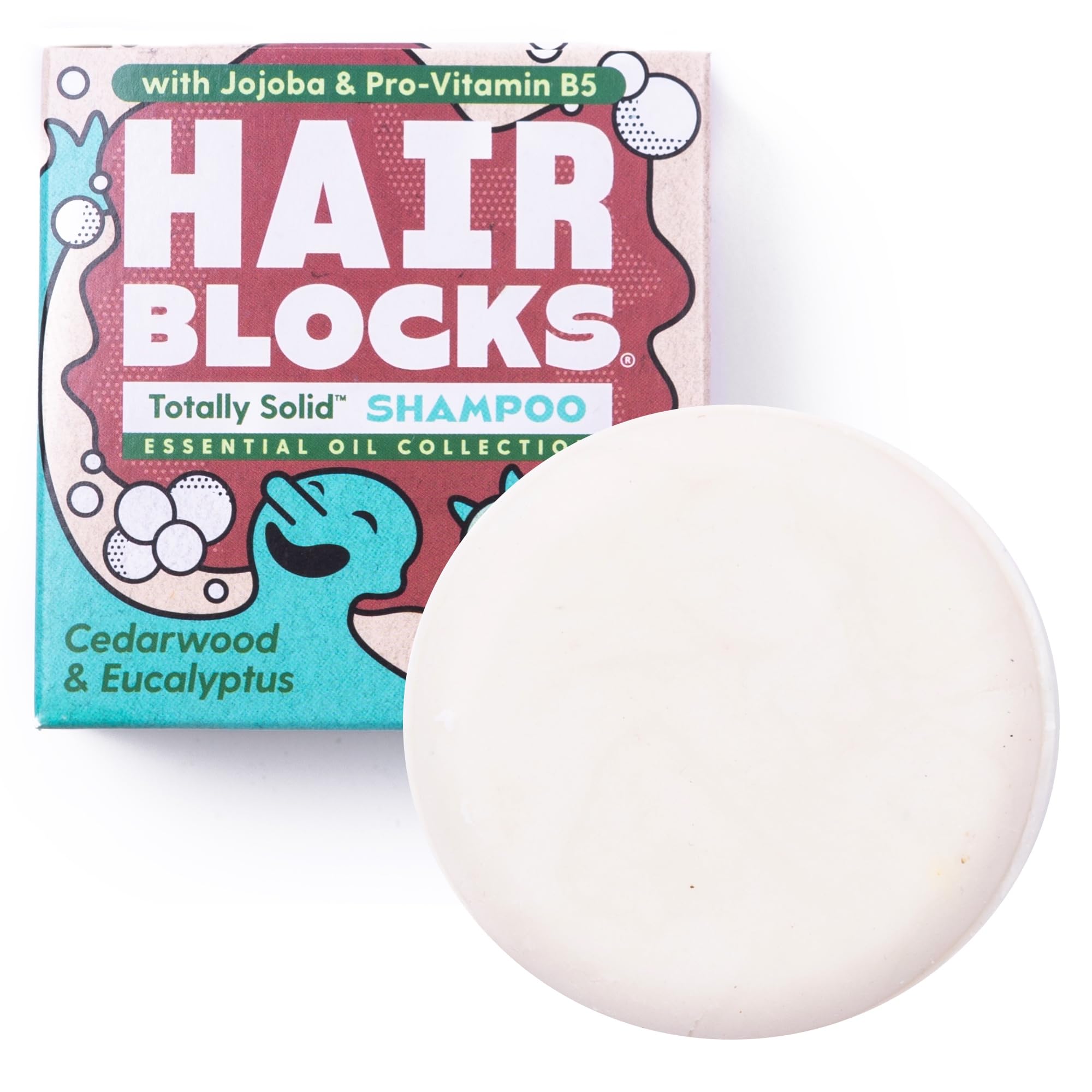 Shower Blocks {Aisle A} | Hair Blocks Solid Shampoo - Cedar & Eucalyptus - All Hair Types | 1 X 85G