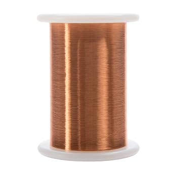 Remington Industries 42SNSP.125 Magnet Wire, Enameled Copper Wire Wound, 42 AWG, 2 oz., 6414 Length, 0.0026" Diameter, Natural