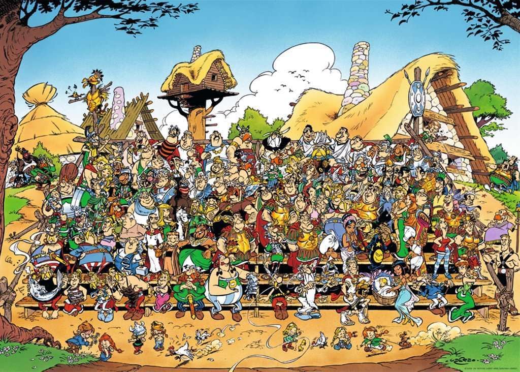 Ravensburger - 1000 Piece Asterix Family Photo Jigsaw Puzzle - Cardboard, Unique Shaped Pieces, Intermediate Skill Level, 14+ Years