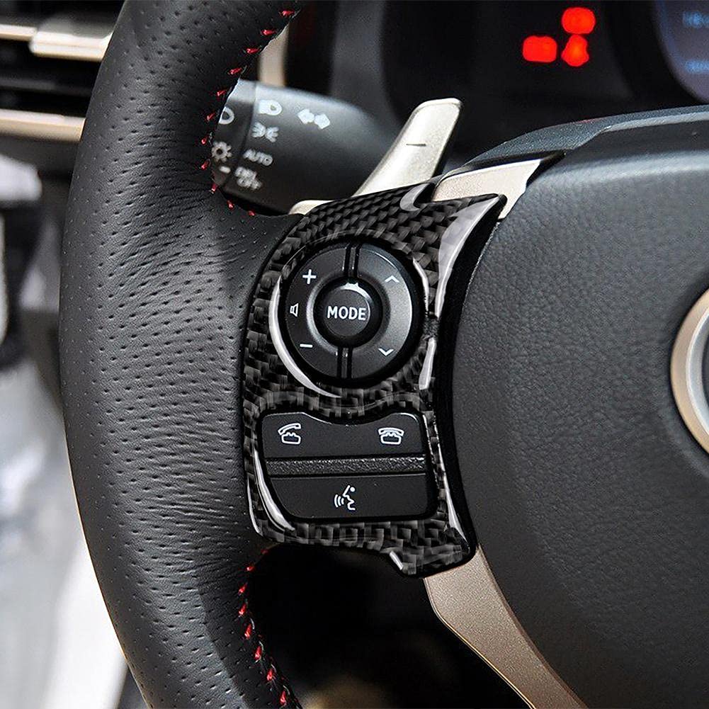 Buy Mrfmh Carbon Fiber Steering Wheel Button Decor Trim/Fit For Lexus