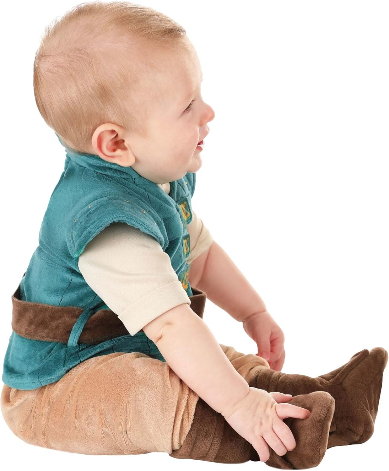 Flynn Rider Tangled Adventure Costume - Shirt, Vest, Pants & Booties