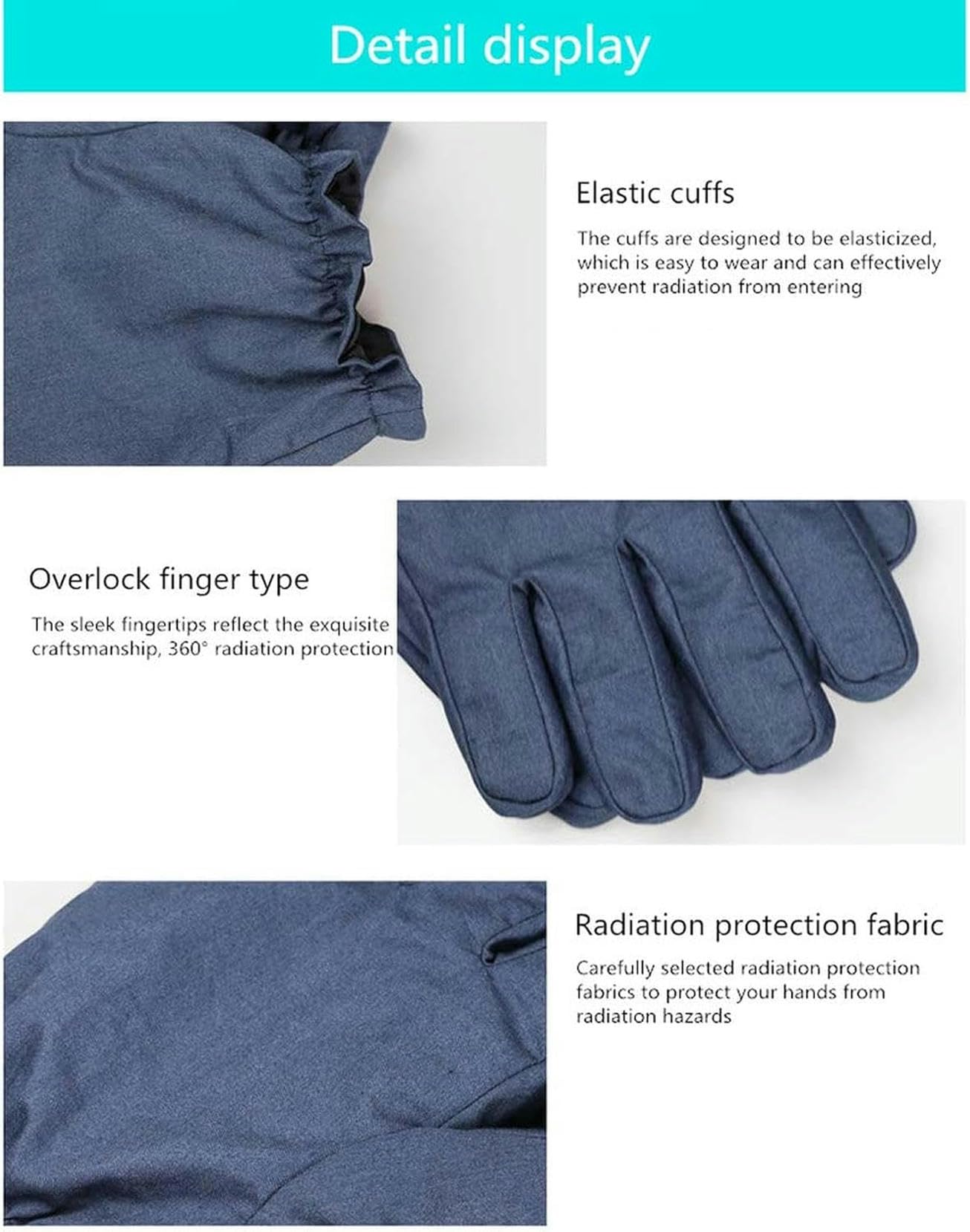 Anti -Strahlungsgewebehandschuhe, Elektrisches Schweißschweißen EMC Labor EMF Blindage -Handschuhe Unisex~/
