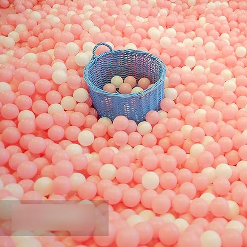 Miniatura 6 de Pelotas rosadas para hogueras  Pelotas de plástico para hogueras de pelotas, sin BPA, no tóxicas, bolas suaves para niños de 1 a 3 años con bolsas,