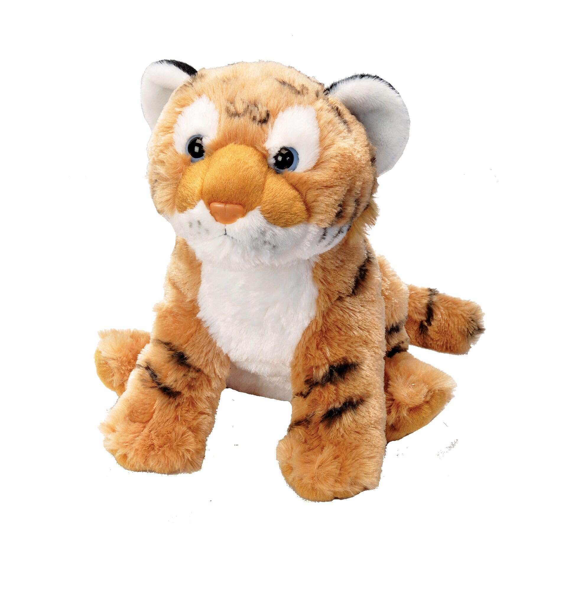 Wild Republic Cuddlekins Eco Mini Tiger, Stuffed Animal, 8 Inches, Plush Toy, Fill is Spun Recycled Water Bottles, Eco Friendly
