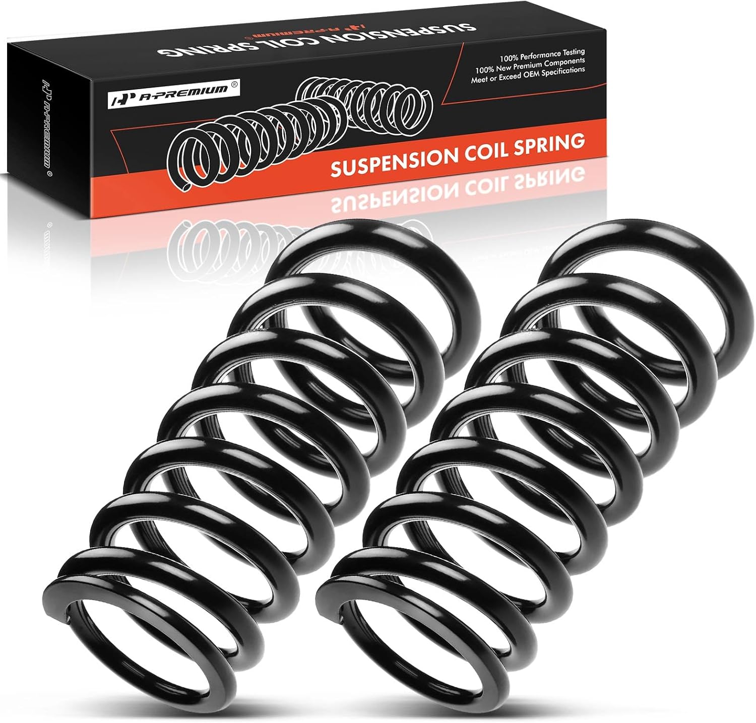 A-Premium Rear Coil Springs Compatible with Mercedes-Benz W140 C140 300SD 400SE S320 S350 S500, Driver and Passenger Side, 2-Pack