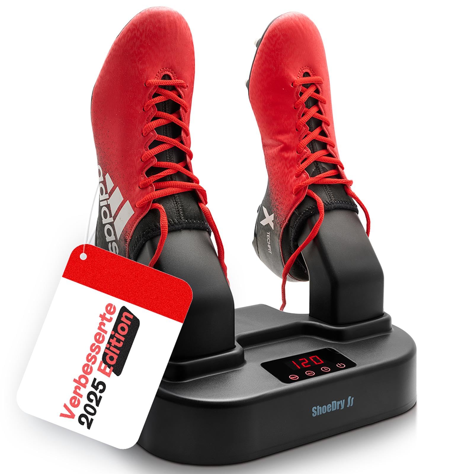 ShoeDry Ozone Schuhtrockner & Schuherfrischer - Ozon-Technologie - Tötet Bakterien und Pilze ab - Keine unangenehmen Gerüche - Frische und saubere Schuhe - Energieeffizient.