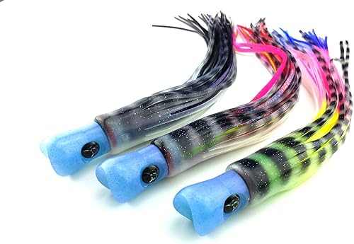 Miniatura 3 de Lobo señuelos # 31 9" Skipjack híbrido rosa UV interferencia suave cabeza Trolling Tuna Mahi Marlin señuelo