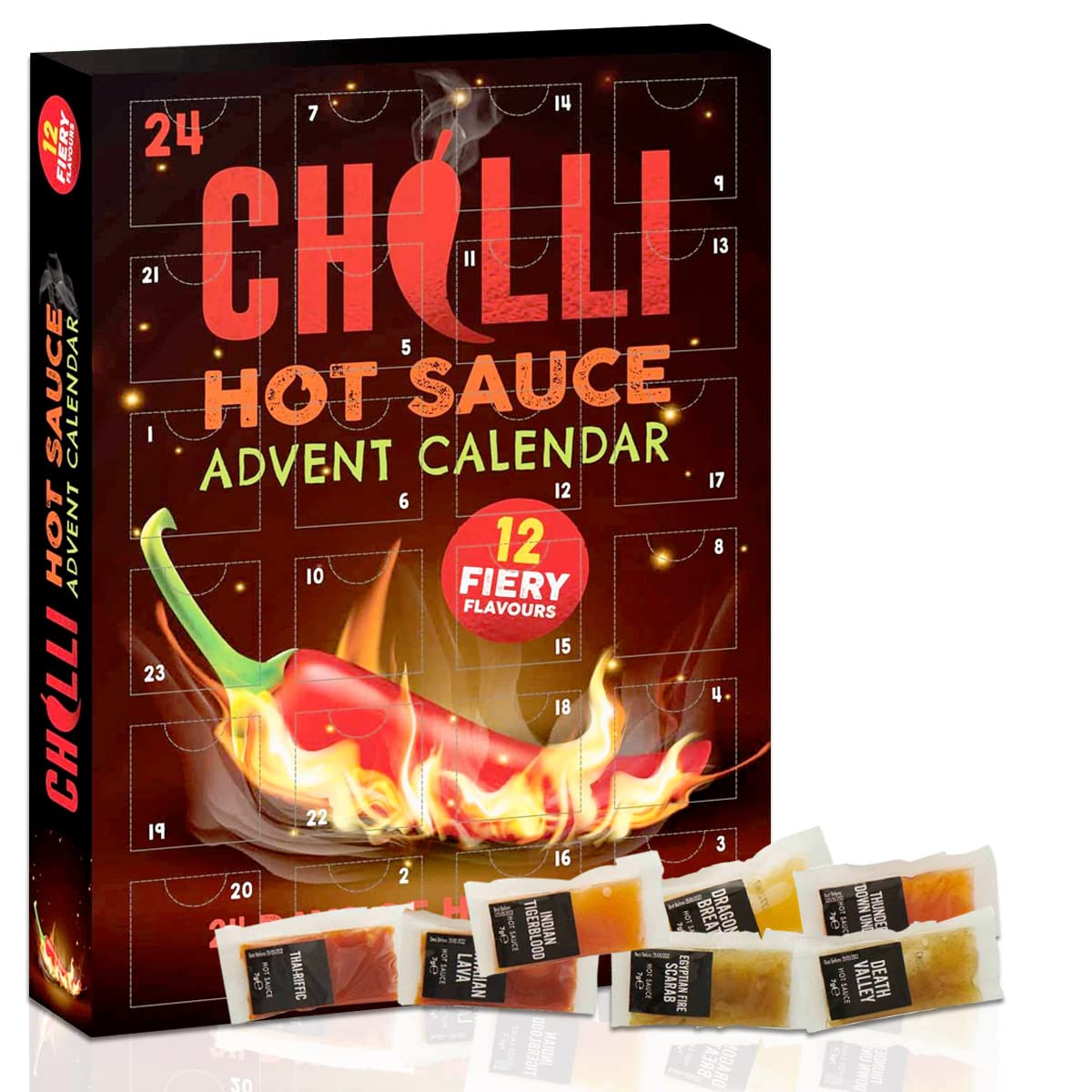 Buy HOT CHILLI Advent - Hot Pepper Sauce - Hot Sauce Advent - Hot Sauce