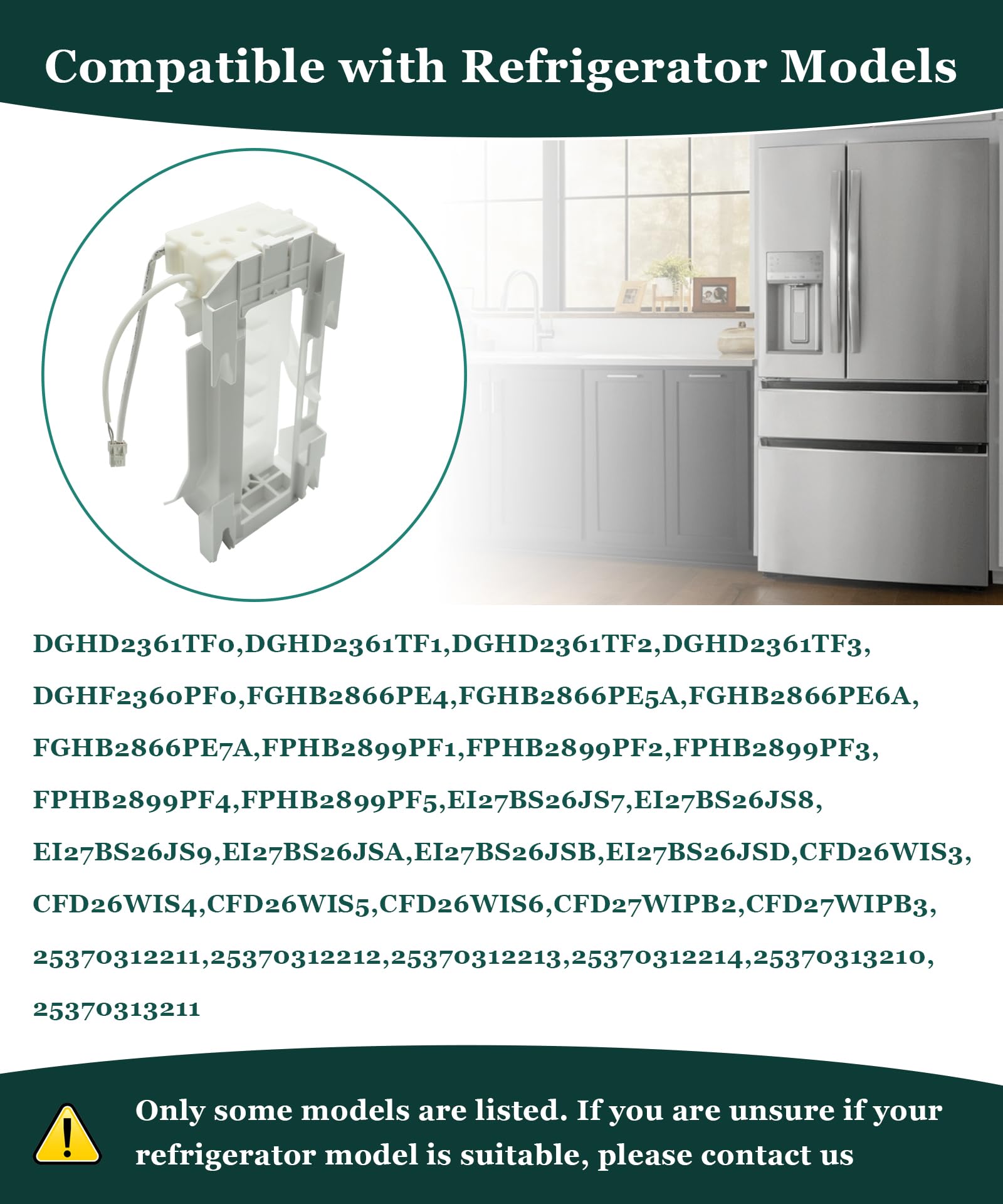 243297613 243297609 - Conjunto de máquina de hielo para refrigerador