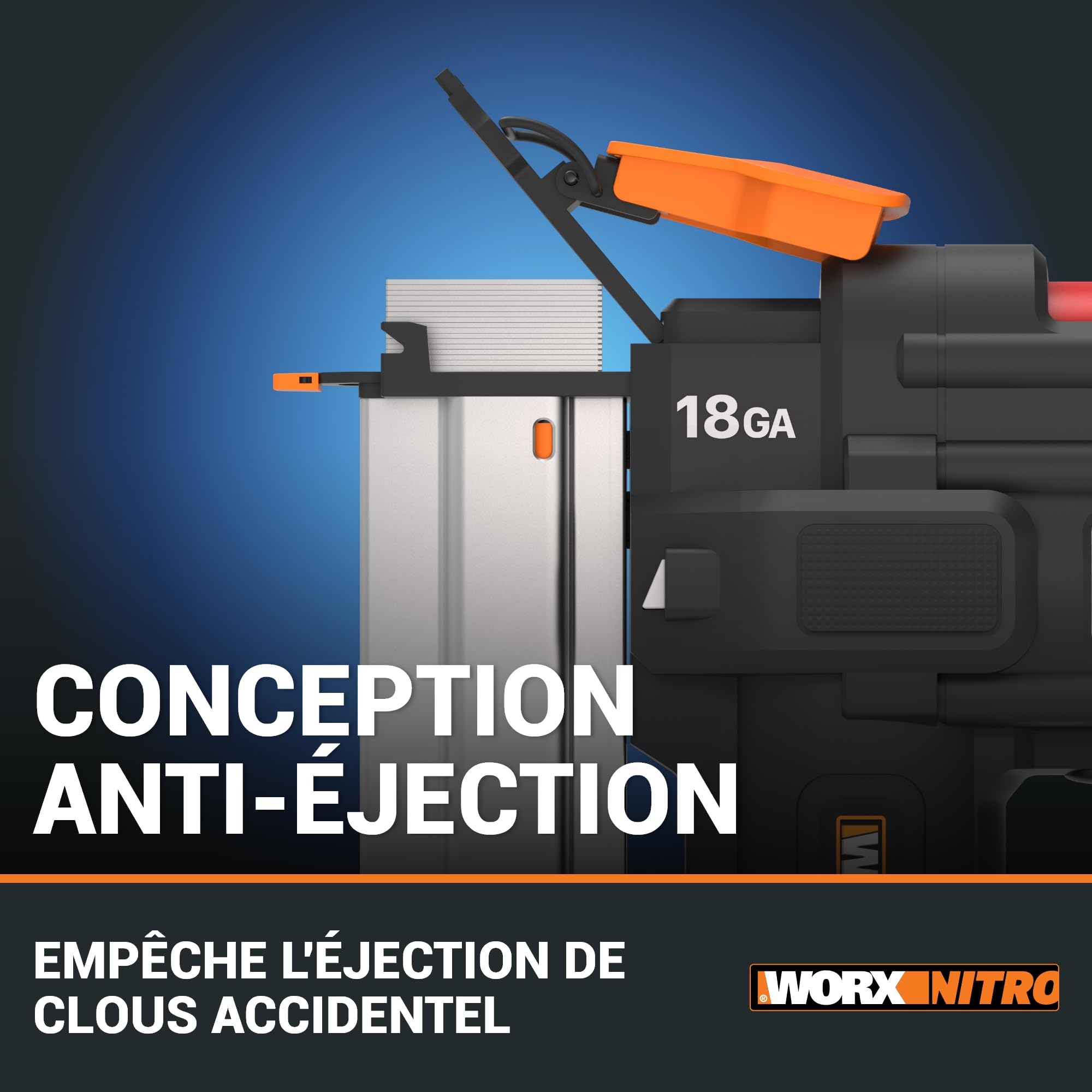 WORX Clavadora a batería 20V - 18GA | PowerShare | WX842