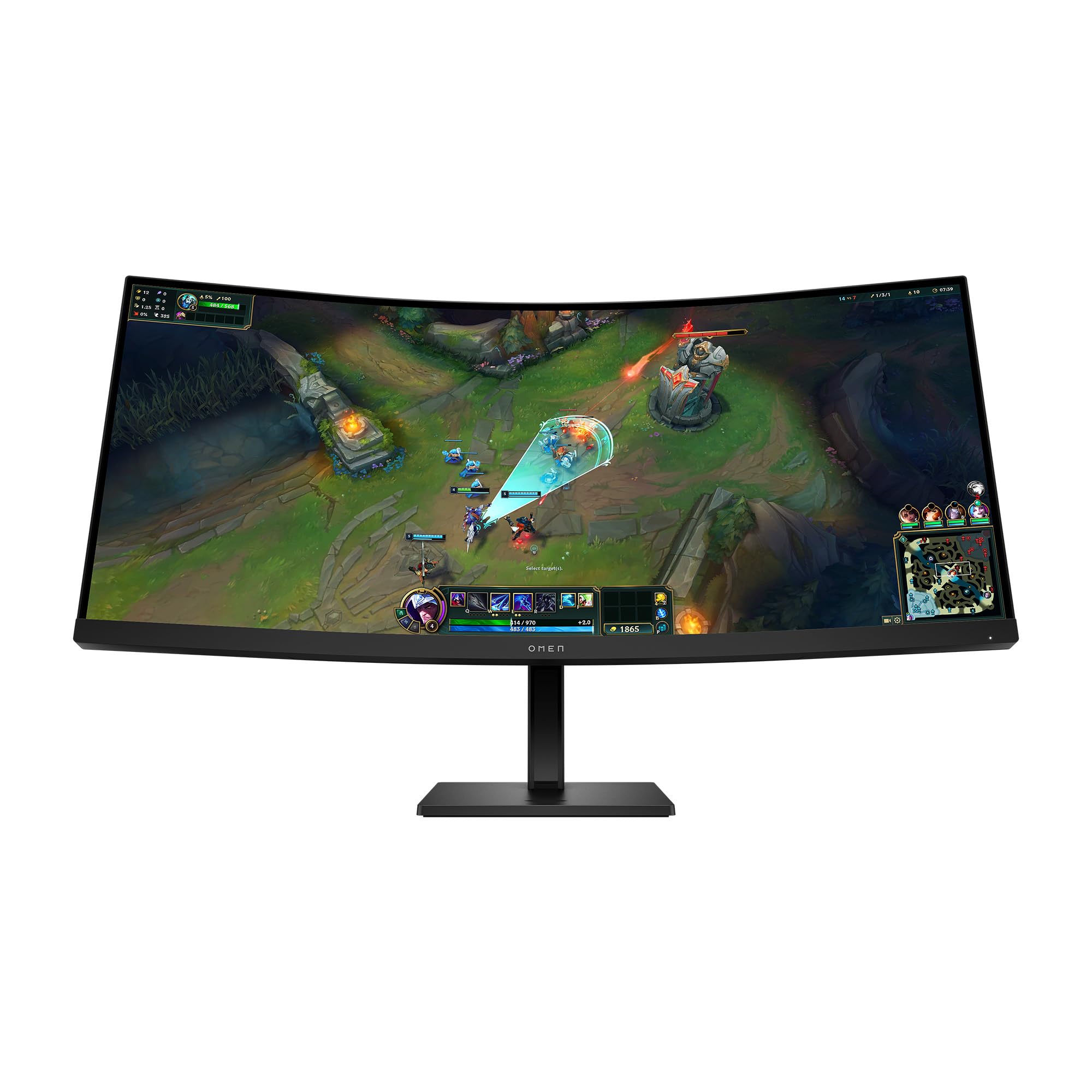 HP OMEN 34c G2 34-inch WQHD 180Hz Curved Gaming Monitor - Black