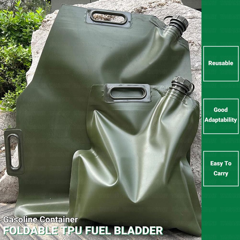 BidóN De Gasolina, BidóN De Combustible, DepóSito De DiéSel PortáTil Plegable, Hecho De TPU Flexible, con Boquilla Larga Y Flexible, Inserto De Emergencia para Exteriores