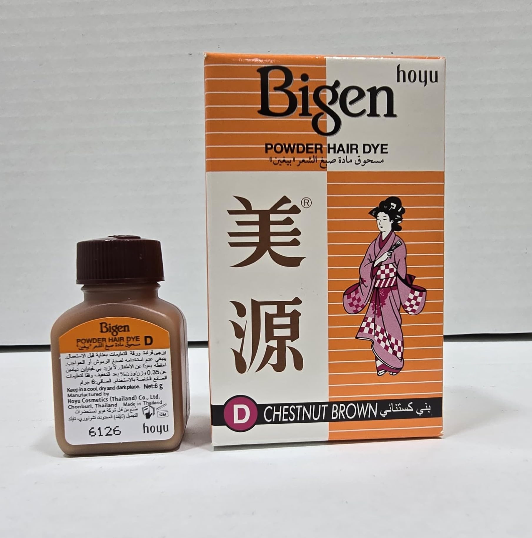 Bigen Powder Hair Dye - Chestnut Brown D, 6g