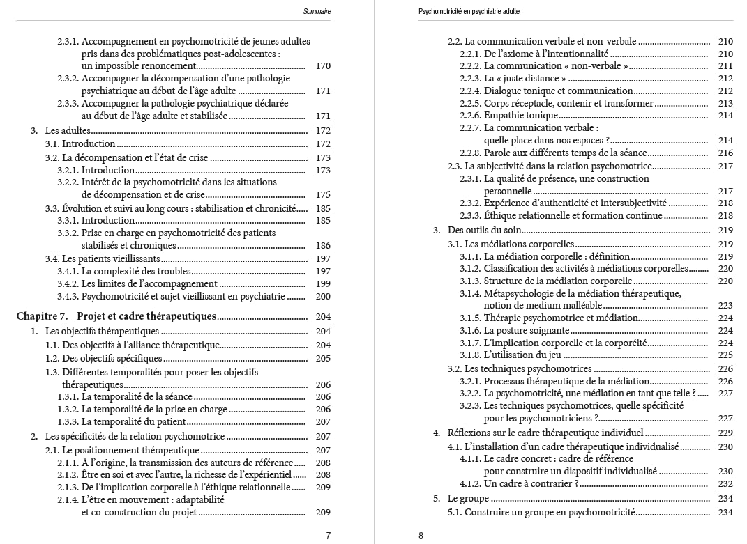 Psychomotricité en psychiatrie adulte