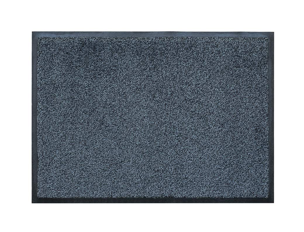 KLEEN-TEX Iron-Horse Washable Commercial-Grade Entrance Mat, Granite Gray 4x6 Industrial Floor Mat with Kleated Back