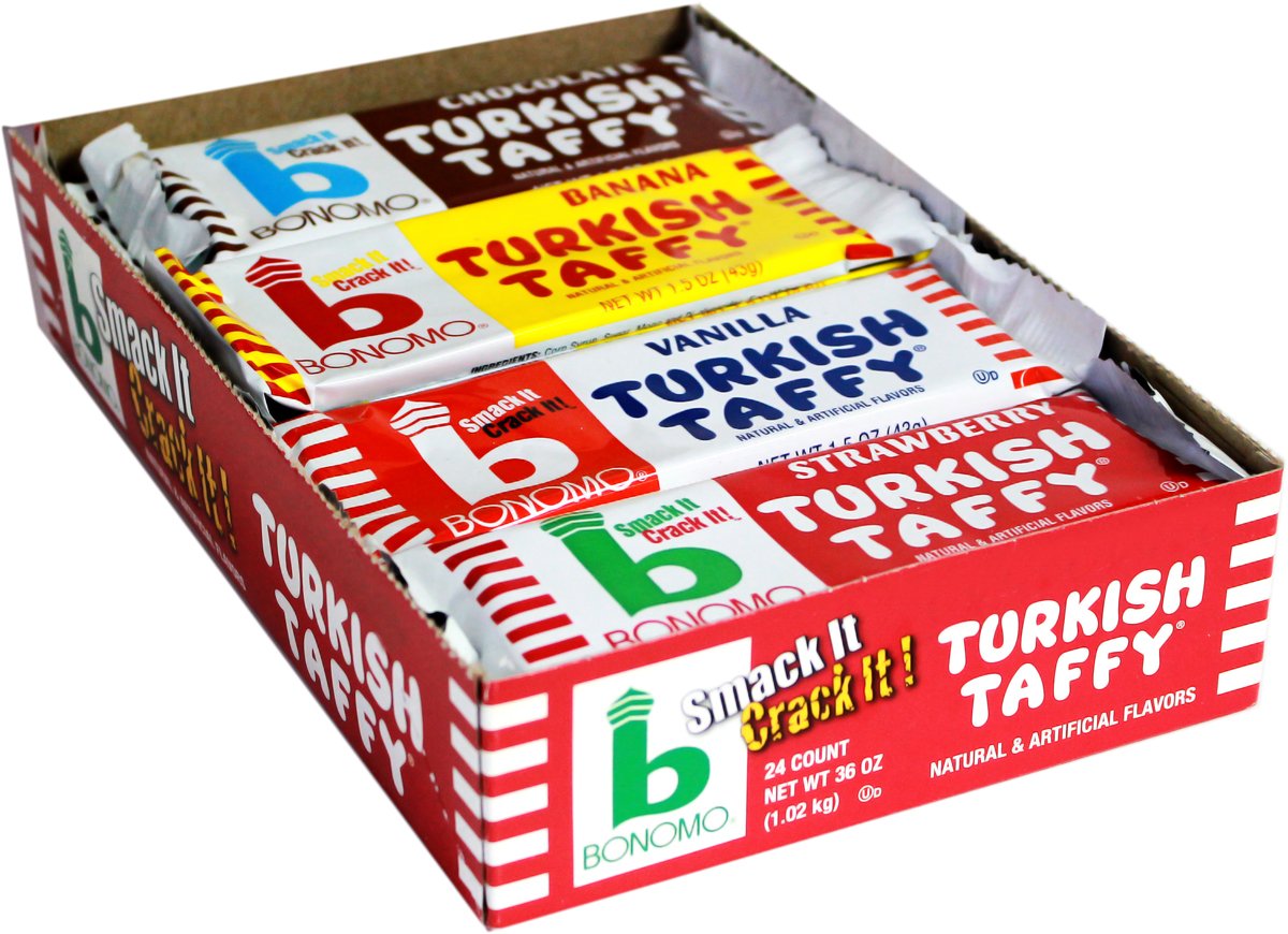 Bonomos Turkish Taffy - Assorted Variety Pack 24ct.