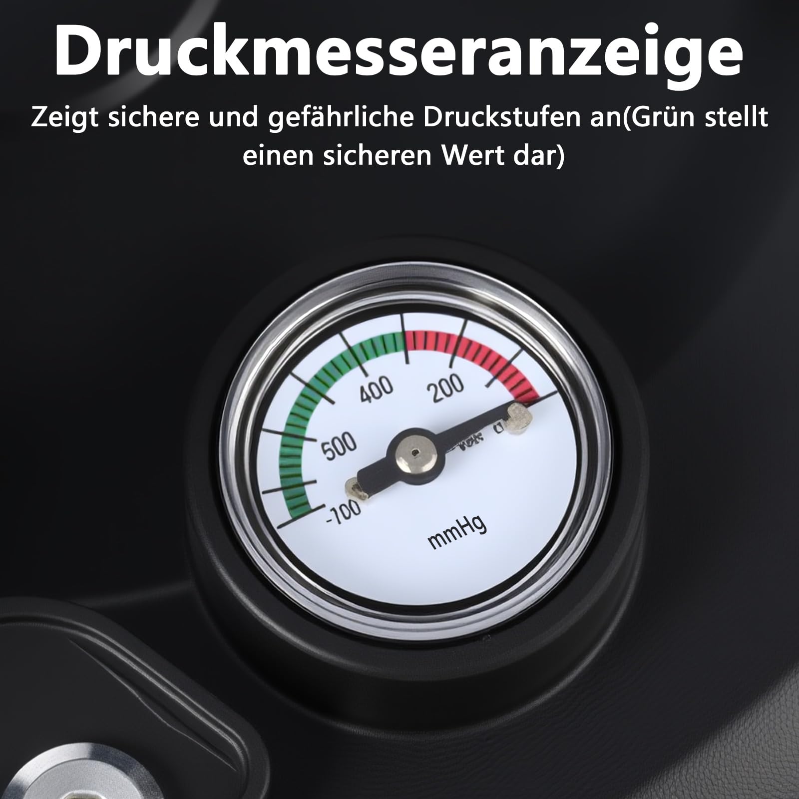 2er Set 8" Saugheber, Robuste Plattenheber für Glas, Fliesen, Laminat & Terrassenplatten | 200kg Tragkraft, Mit Manometer | Ergonomische Saugnäpfe für Fenster, Marmor & Pflastersteine