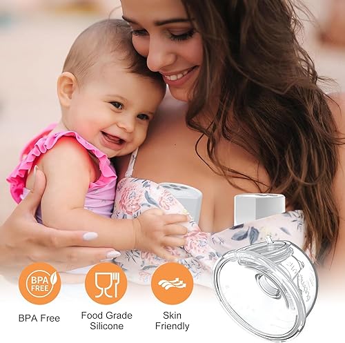 Miniatura 6 de Juego completo de vasos recolectores de leche compatible con Momcozy S12 ProS9 Pro manos libres con sacaleche portátil, válvula de pico de pato