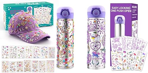 Miniatura 1 de Regalos para el día de San Valentín para niños, regalos para niñas de 7 años en adelante, decora tu propia botella de agua con 26 hojas de