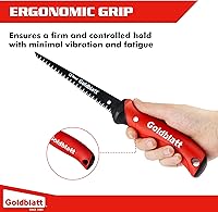 Vista 6 de Goldblatt Sierra para paneles de yeso, sierras Jab de 6 pulgadas, sierras de ojo de cerradura con mango de agarre suave, sierra de mano, cortador