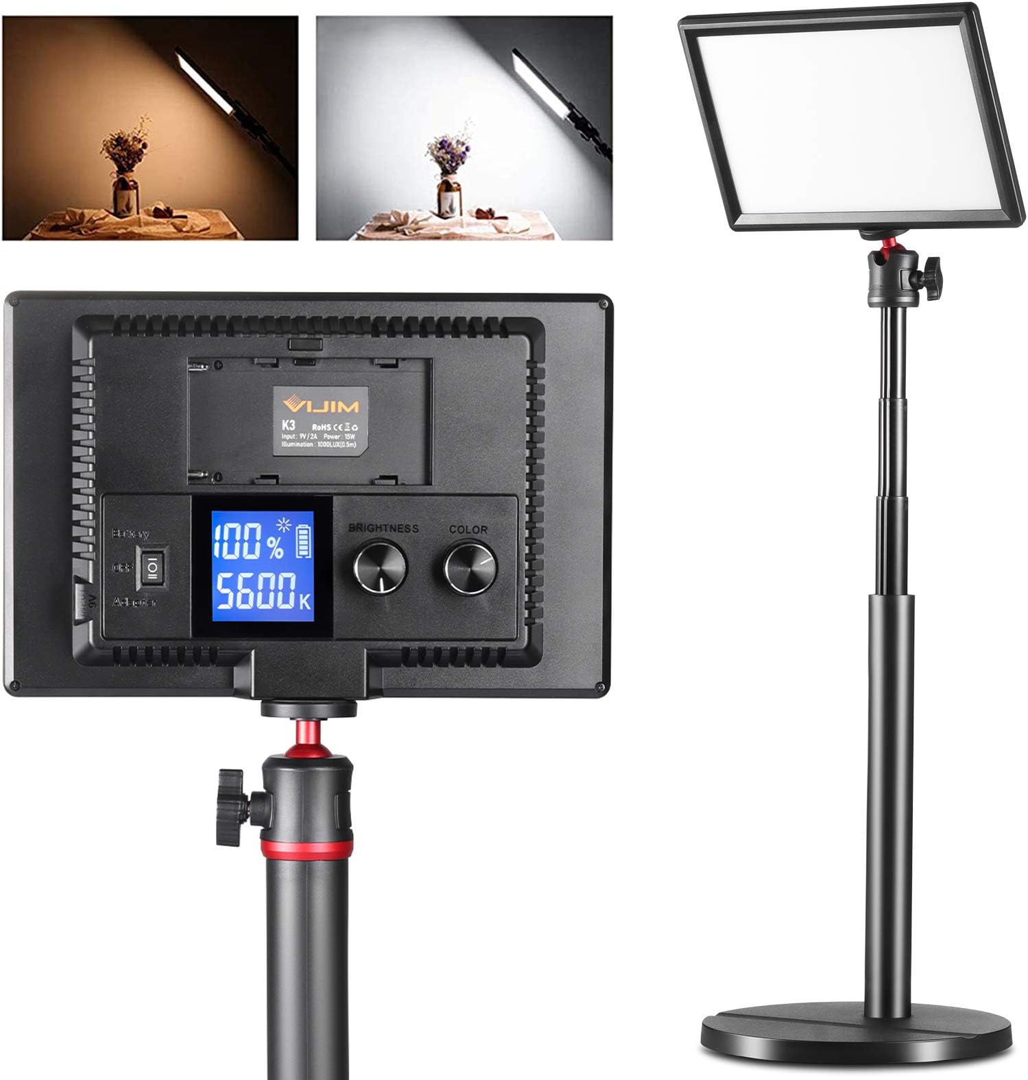 Godox ES45 Luce LED Per Streaming - 2500 Lumen, Regolabile, Con App E Supporto - Foto 3