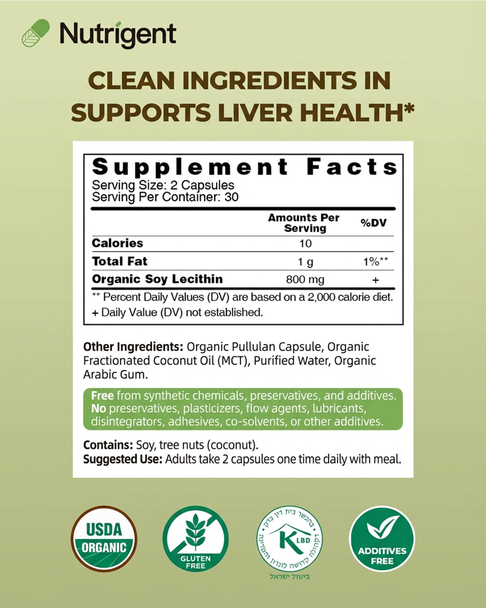 USDA Organic Soy Lecithin Capsules for Brain & Liver Support — Amazon image 5