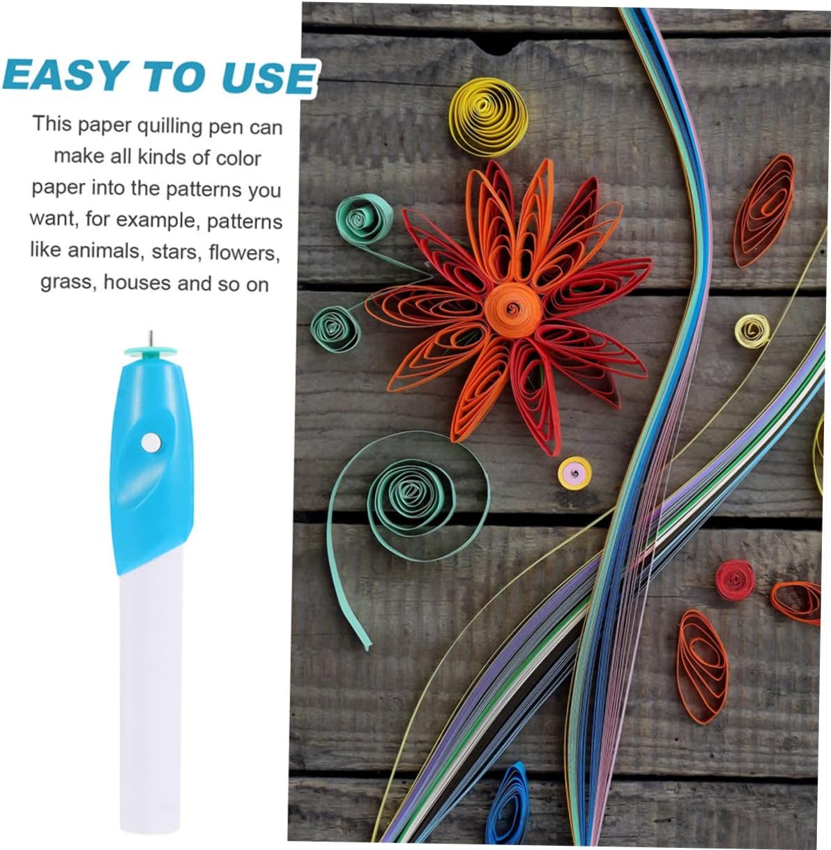 SEWOART 2pcs Electric Quilling Pen Professional Paper Curling Tool for DIY Crafting Easy to Use Lightweight Design for Quilling Enthusiasts and Beginners