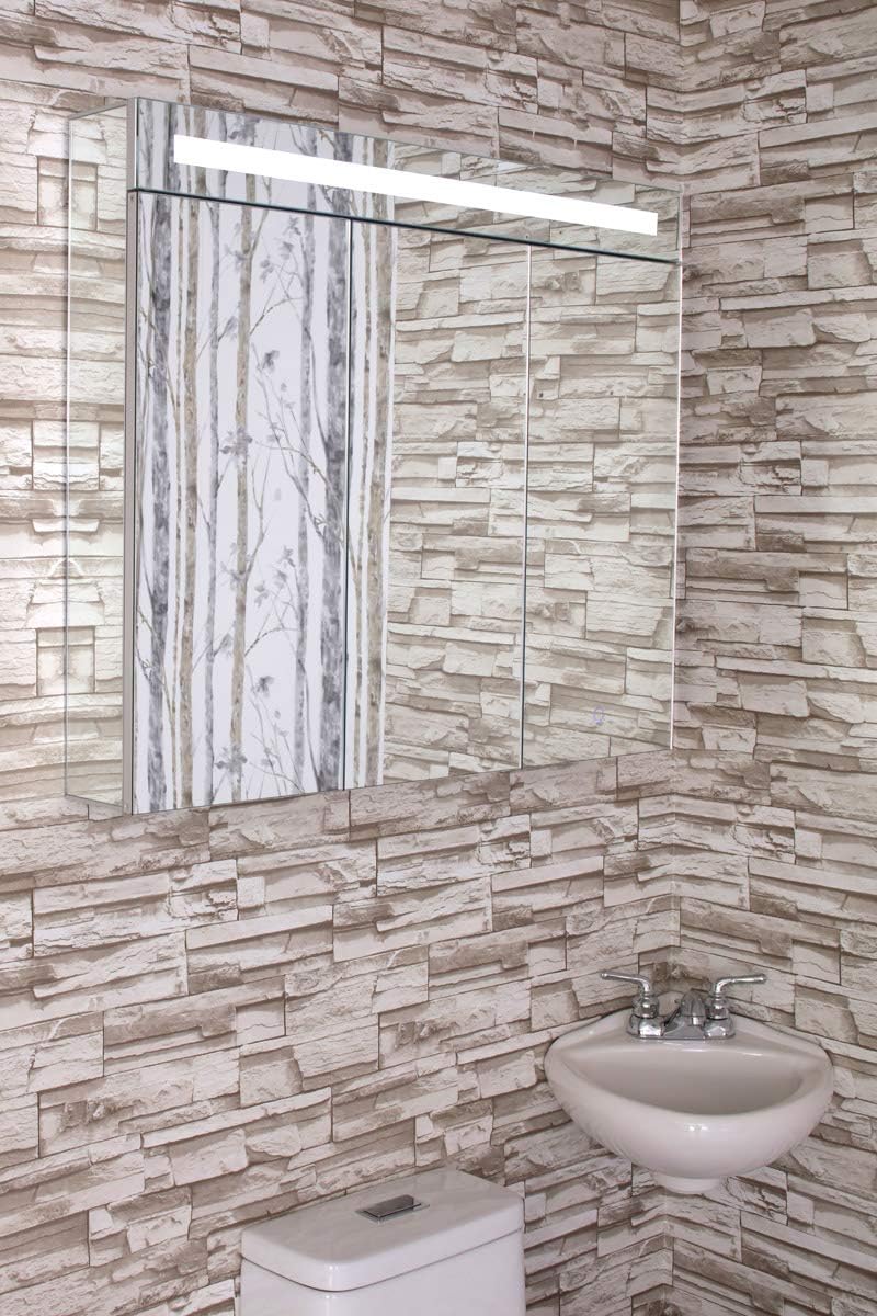 Super Sale π Bathroom Medicine Cabinet, Aluminum, Recessed/Surface Mount, 36 x 30, 3 Door, Mirrored Interior w/LED Buy 1 get 1 Bathroom Medicine Cabinet, Aluminum, Recessed/Surface Mount, 36 x 30, 3 Door, Mirrored Interior w/LED