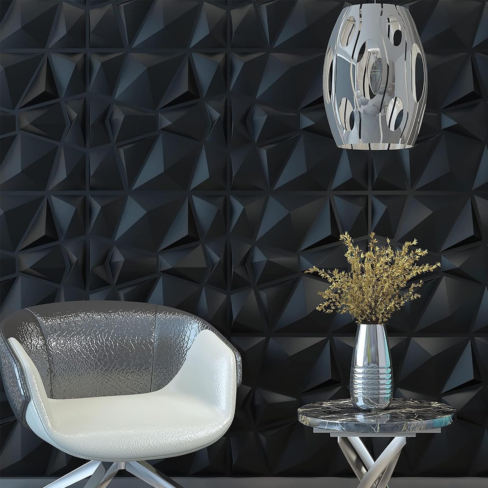 Marmer Plaat Hoogglans Carrara Black Nero Marquina - Waterbestendig