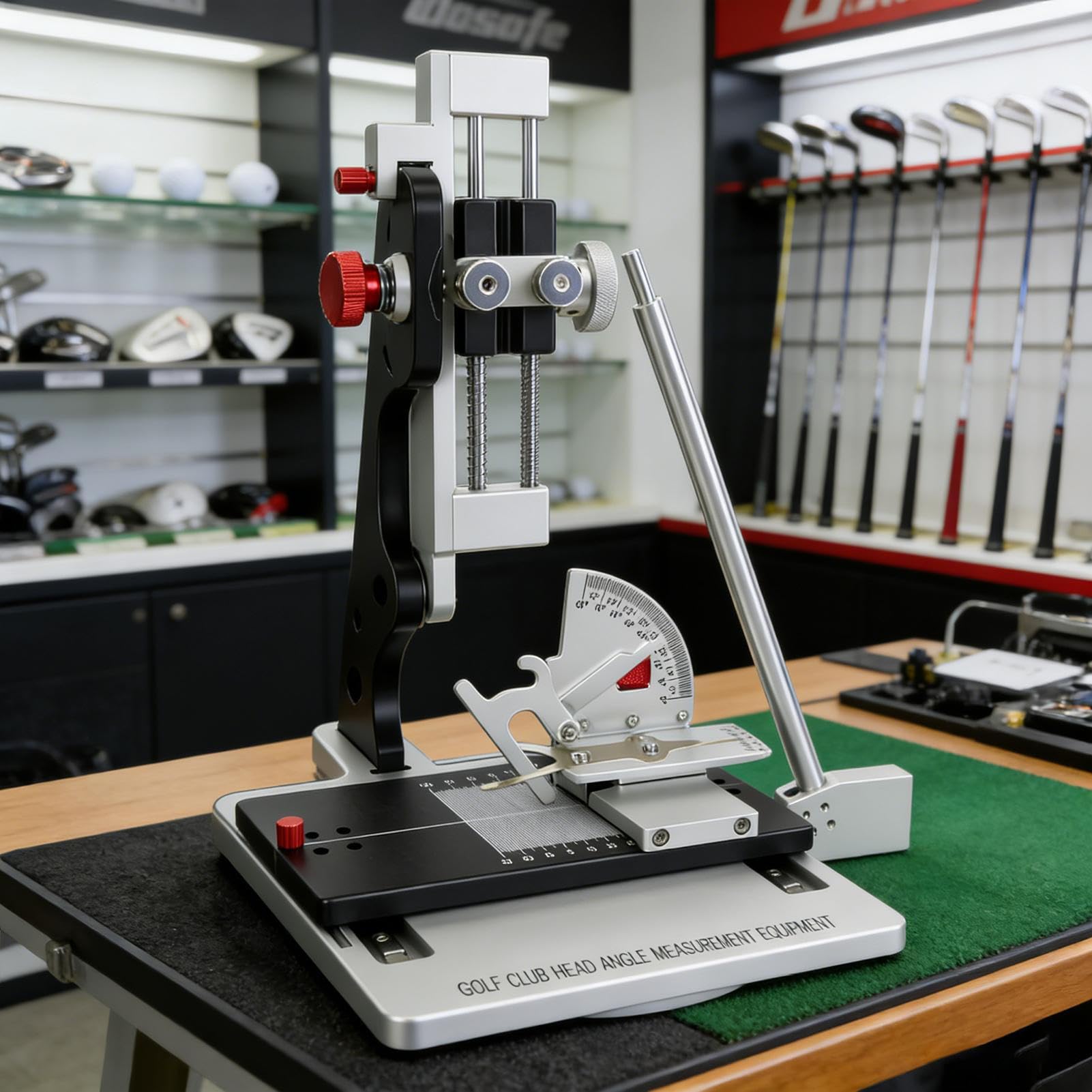 Strumento di misurazione della testa della mazza da golf, montaggio accurato, livello a bolla integrata | Mazza da golf per la misurazione della testa di mazze da golf, per tecnici, professionisti, officine, tornei