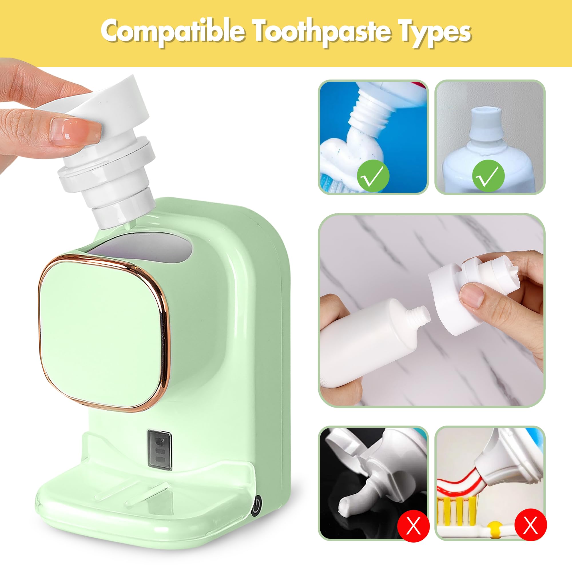 Snapklik.com : Upgraded Automatic Electric Toothpaste Dispenser, Auto ...