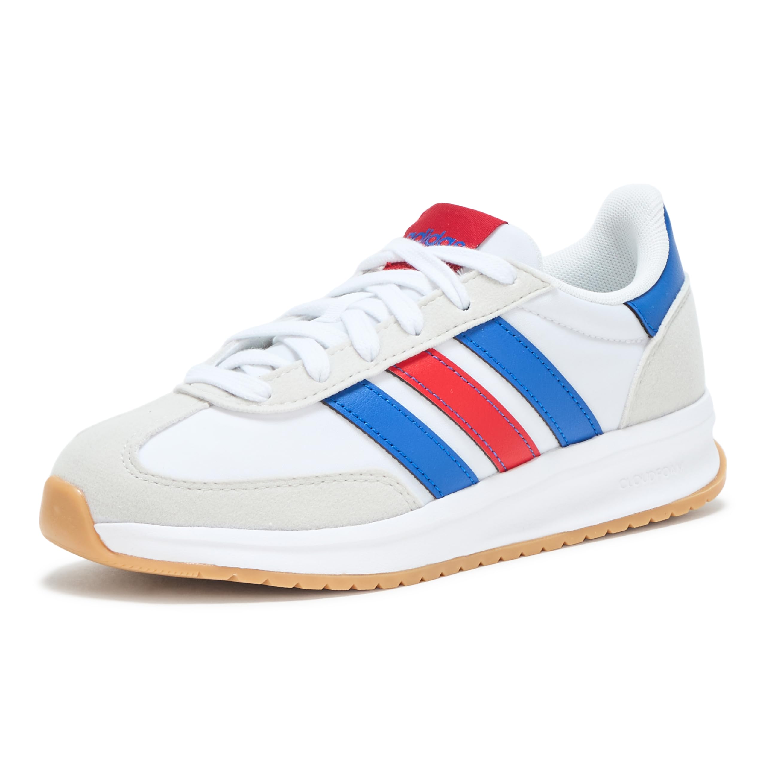 adidas Run 70s 2.0 Sportswear Sneaker, White/Better Scarlet/Team Royal Blue, 6 US Unisex Big Kid