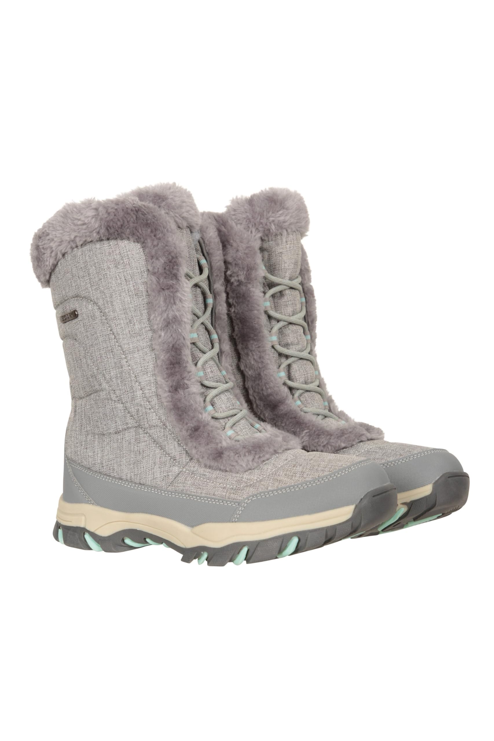 Mountain Warehouse Ohio Damen-Schneestiefel Schneesichere Kunstfellschuhe