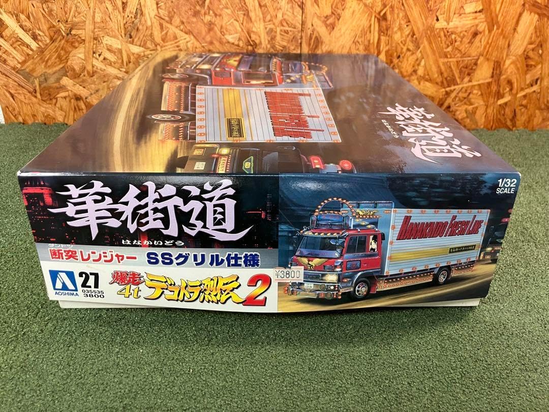 プラモデル アオシマ 1⁄32 爆走デコトラ列伝4t 風来坊 ウイングタイプ