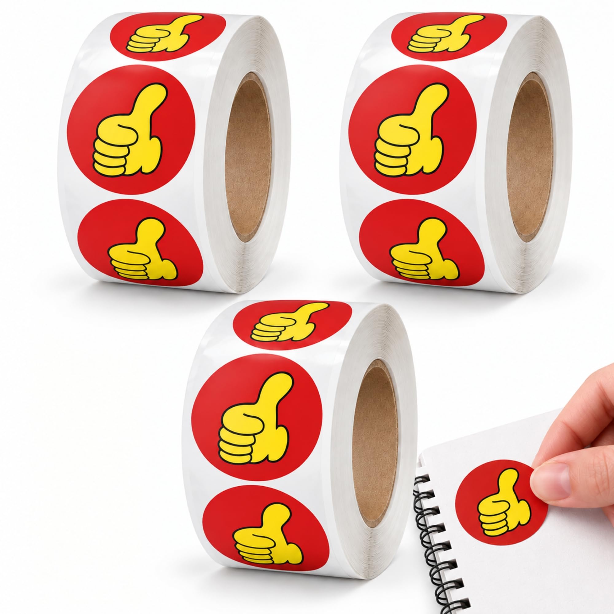 Rollo Pegatinas Agradecimientos para niños, Thank-You stickers, 3 Unidades - imagen 1