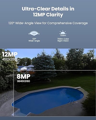 Miniatura 3 de REOLINK Cámara IP PoE de 12 MP para exteriores, cámaras de vigilancia bala para seguridad del hogar, detección inteligente de humanos,