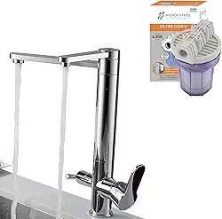 Torneira Inox para Cozinha com Suporte para Filtro | Ideal para Bancada