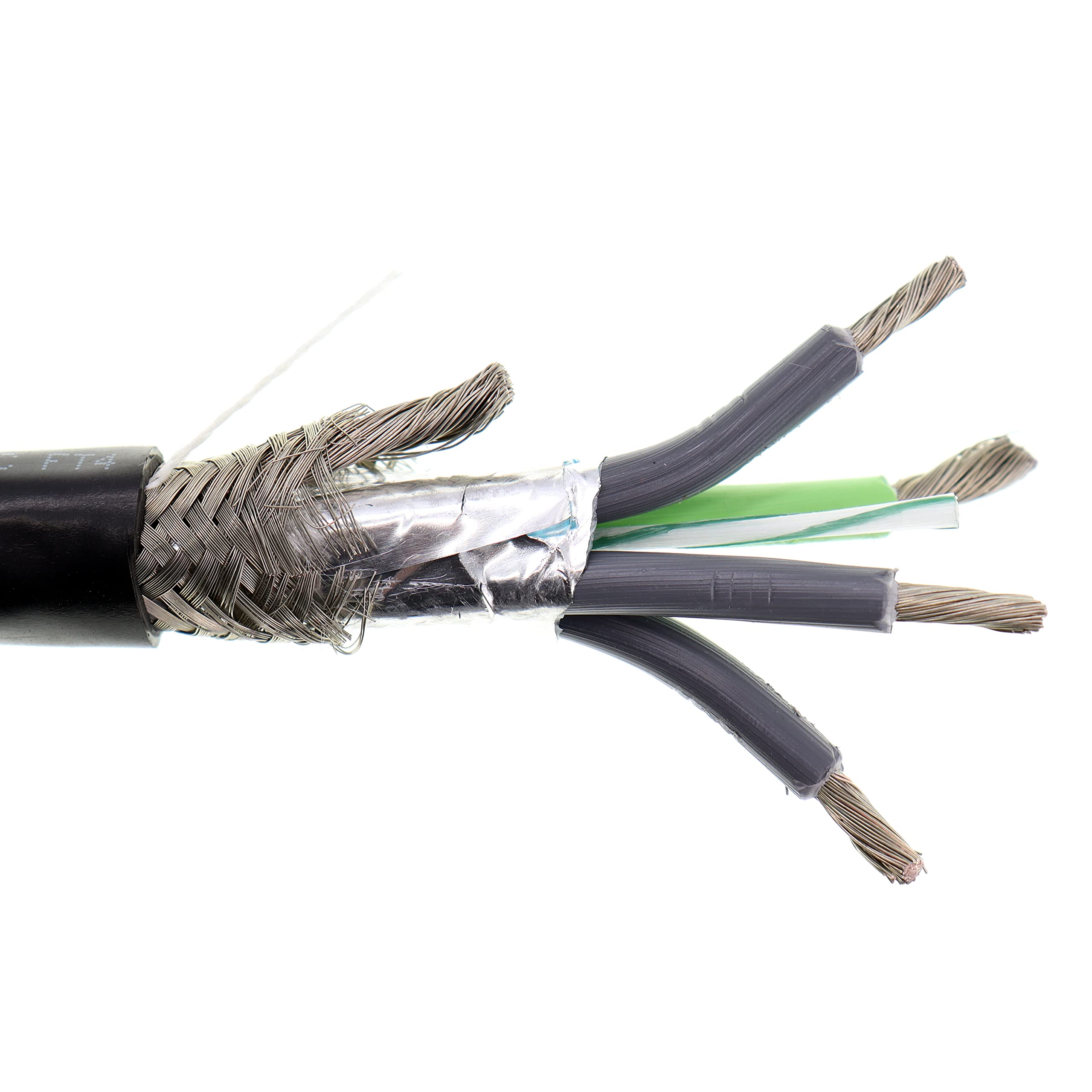 Belden 29503 High-Flex Motor Supply VFD Cable, 10AWG 3C, Shielded
