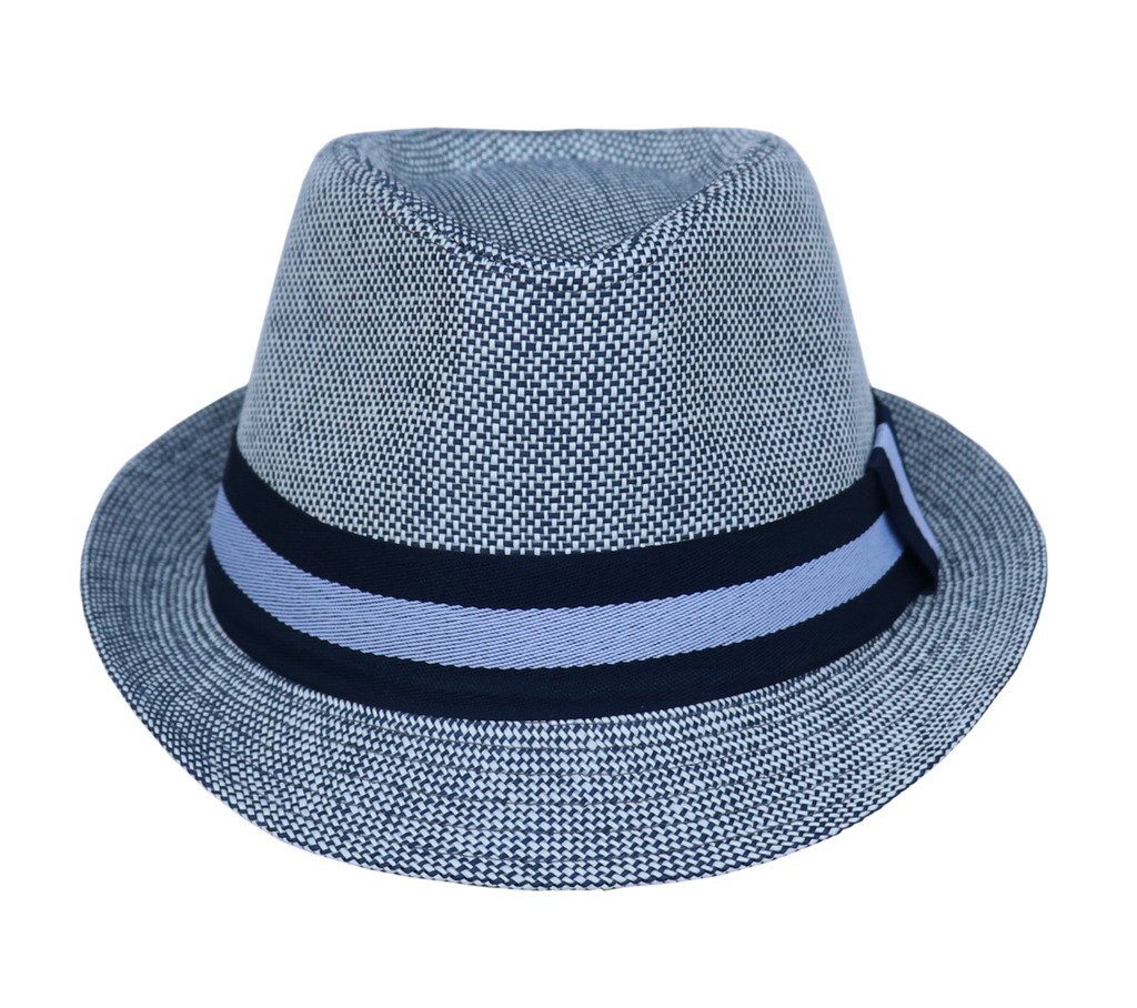 COMVIP Unisex Summer Panama Fedora Trilby Straw Safari Sun Jazz Hats Grey