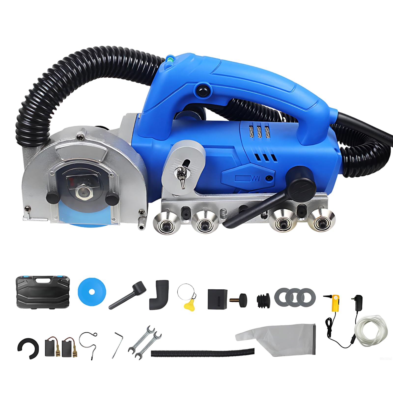 CIELOBLOEN Electric Tile Joint Cleaning Machine | 1200W Household Electric Tile Gaps Crevice Cleaning Machine Slotting Tool | Bubble Level | for Cleaning Old Cement Between Ceramic Tiles B